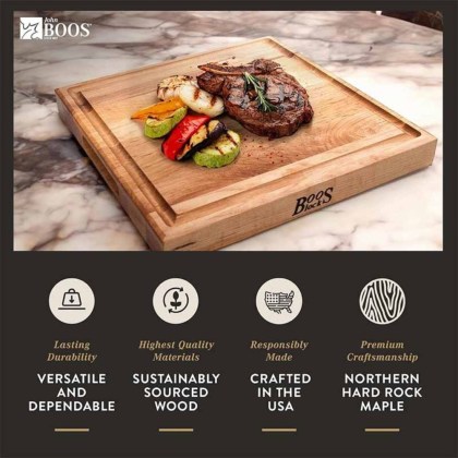 Boos Blocks CB Series Square Wooden Cutting Board  (6)